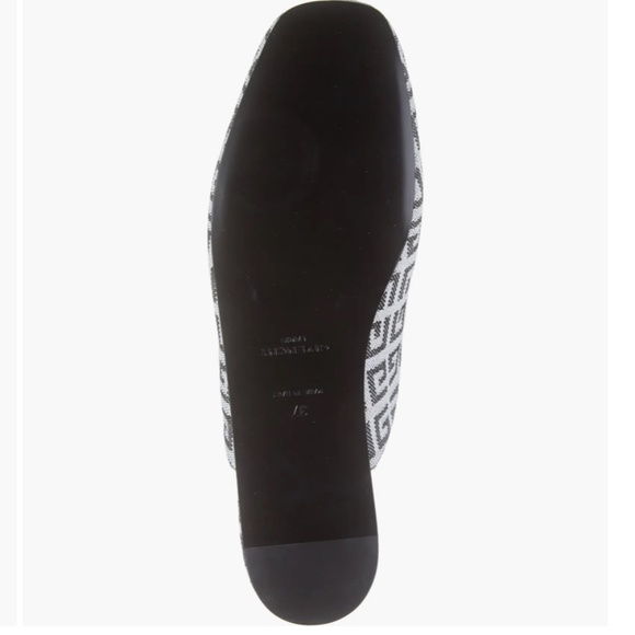 NIB $595 Givenchy Bedford 4G Logo Jacquard Mule in Black/White 7.5US / 37.5EU! - Picture 6 of 6